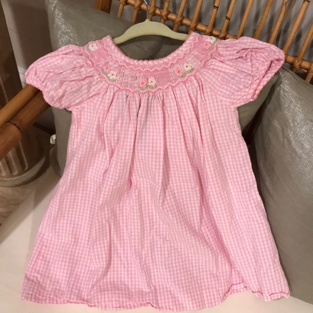 NWOT Smocked Pink Les Petite Soleils Dress